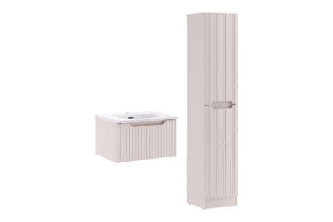 Zestaw meblowy 50cm z umywalką meblową Sky i szafką wysoką