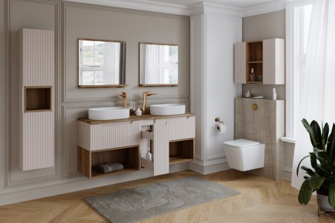 Zestaw meblowy 60cm z umywalką meblową SKY i szafką wysoką