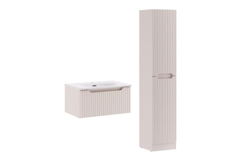 Zestaw meblowy 60cm z umywalką meblową SKY i szafką wysoką