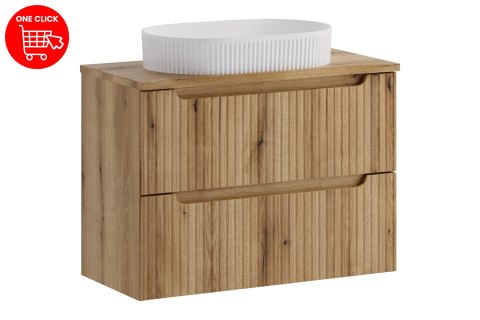 Zestaw meblowy 80cm z blatem i umywalką nablatową Beyond