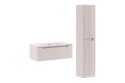 Zestaw meblowy 80cm z umywalką meblową SKY i szafką wysoką