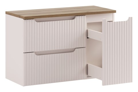 Zestaw meblowy 90cm z blatem i szafką cargo