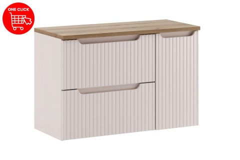 Zestaw meblowy 90cm z blatem i szafką cargo