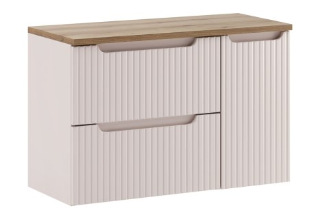 Zestaw meblowy 90cm z blatem i szafką cargo