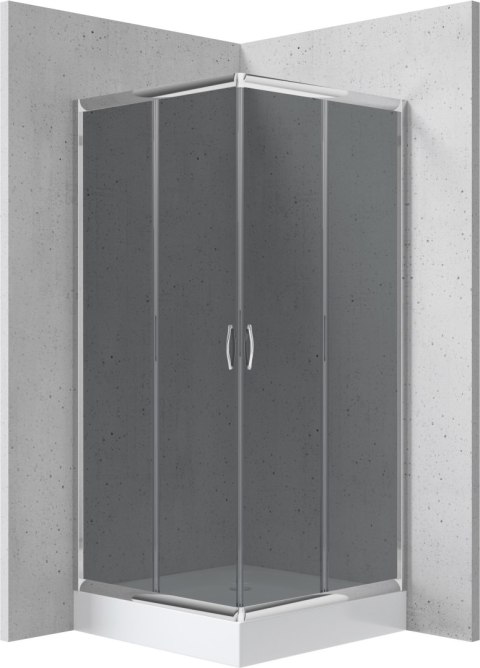 Kabina prysznicowa z brodzikiem kwadratowa 80 cm