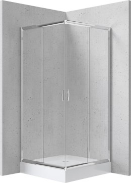 Kabina prysznicowa z brodzikiem kwadratowa 90 cm