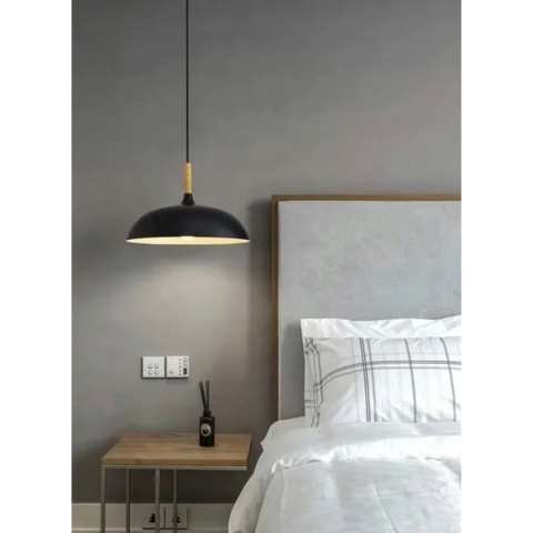 Lampa sufitowa ANZO APP178-1CP czarna