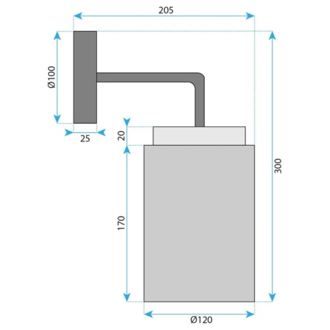Lampa kinkiet APP1814-1W