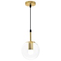 Lampa sufitowa - wisząca szklana kula APP686-1CP złota