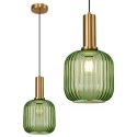Lampa sufitowa - wisząca szklana APP462-1CP zielona