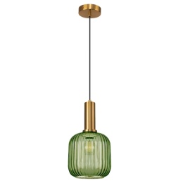 Lampa sufitowa - wisząca szklana APP462-1CP zielona