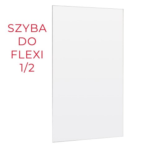 ŚCIANKA PRYSZNICOWA FLEXI 130 cm TRANSPARENT 1/2