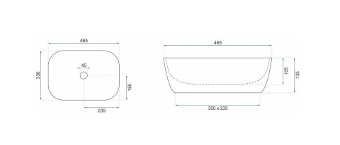 UMYWALKA BELINDA BRUSH GOLD/WHITE - NABLATOWA