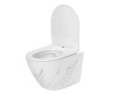Miska WC REA CARLOS RIMLESS NATURE MARBLE