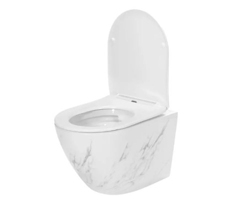 Miska WC REA CARLOS RIMLESS NATURE MARBLE