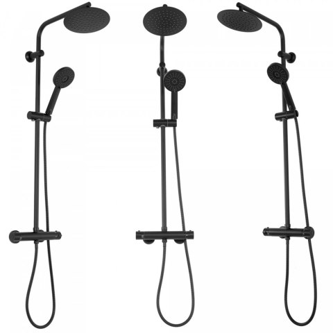 ZESTAW NATRYSKOWY BLISS CZARNY TERMOSTAT