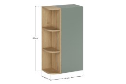 Zestaw meblowy z półsłupkiem i regałem