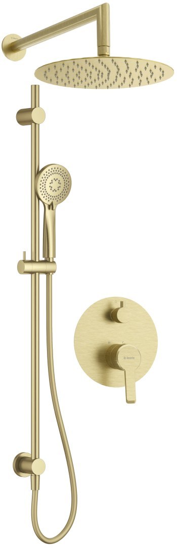 Zestaw prysznicowy podtynkowy z drążkiem - z głowicą prysznicową