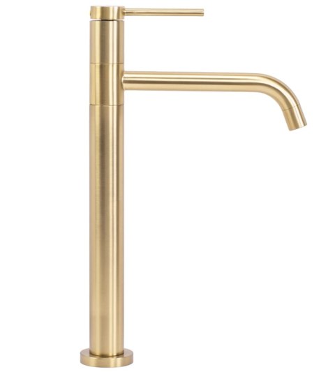 BATERIA UMYWALKOWA LUGANO ZŁOTA SZCZOTKOWANA WYSOK