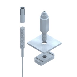 Linki stalowe z gwintem M8 ARSTE ETG20-1M-STLR (10 szt. w opakowaniu)