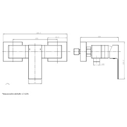 Bateria natynkowa, prysznicowa, 1-uchwytowa, 2-otworowa VITALLE