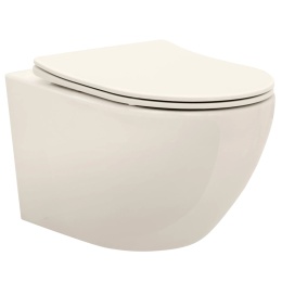 Miska WC REA CARLO MINI RIMLESS ECRU