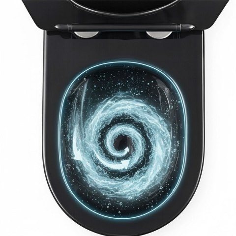 Miska WC REA CARLO MINI TORNADO BRUSH GOLD BLACK