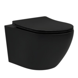 Miska WC REA CARLO MINI TORNADO NF BLACK MATT