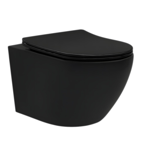 Miska WC REA CARLO MINI TORNADO NF BLACK MATT