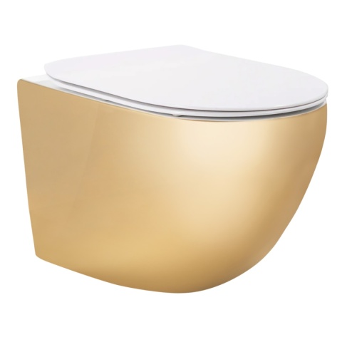 Miska WC REA CARLO MINI TORNADO NFQ GOLD WHITE