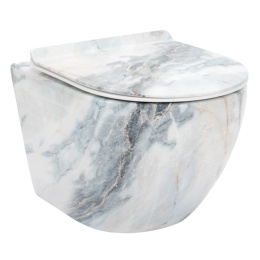 Miska WC REA CARLOS RIMLESS GRANIT SHINY