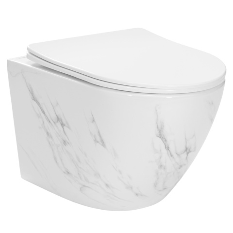 Miska WC REA CARLOS RIMLESS NATURE MARBLE