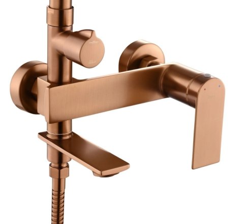 ZESTAW NATRYSKOWY MY1902-78RGG STORM MIEDŹ SZCZOTK