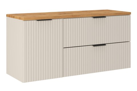 Zestaw meblowy 120cm z blatem i szafką z koszem na pranie ADEL CASHMERE