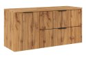 Zestaw meblowy 120cm z blatem i szafką z koszem na pranie ADEL OAK