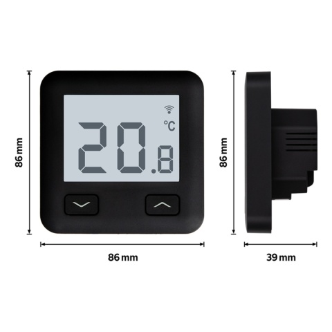 Internetowy, podtynkowy regulator temperatury E10-B SKALARengo