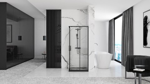 KABINA PUNTO BLACK 80x80
