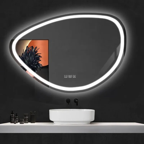 Lustro ścienne LED z funkcją bluetooth FOG 70x100cm