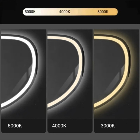 Lustro ścienne LED z funkcją bluetooth FOG 70x100cm