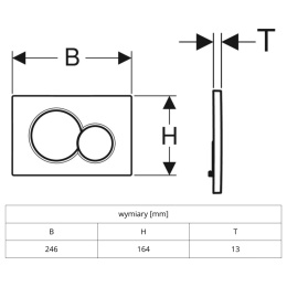 Przycisk uruchamiający Geberit Sigma01 biały