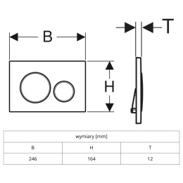 Przycisk uruchamiający Geberit Sigma20 biało-złoty
