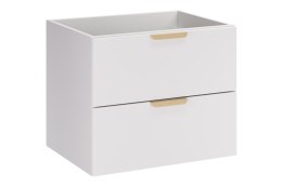 Szafka pod umywalkę 60 cm 2 szuflady ASTER WHITE