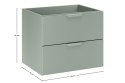 Szafka pod umywalkę 60cm 2 szuflady ASTER GREEN