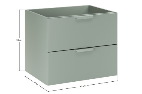 Szafka pod umywalkę 60cm 2 szuflady ASTER GREEN