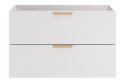 Szafka pod umywalkę 80cm 2 szuflady ASTER WHITE