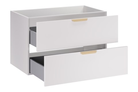 Szafka pod umywalkę 80cm 2 szuflady ASTER WHITE