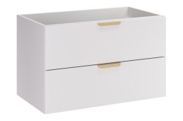 Szafka pod umywalkę 80cm 2 szuflady ASTER WHITE