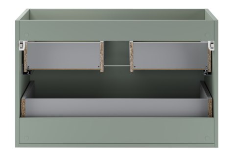 Szafka pod umywalkę 80cm 2 szuflady ASTER GREEN