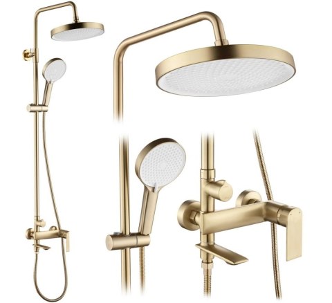 ZESTAW NATRYSKOWY MY2102-78GG VENETA ZŁOTY SZCZOTK
