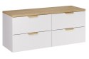Zestaw meblowy 120cm z blatem ASTER WHITE